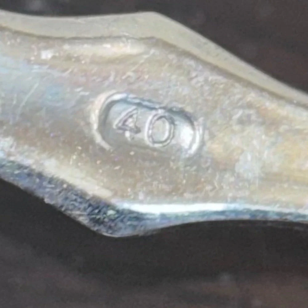 Vintage | 40 Silver‎ Plated B11 | 3 Tine Dinner Fork | Fiddle Handle | 8